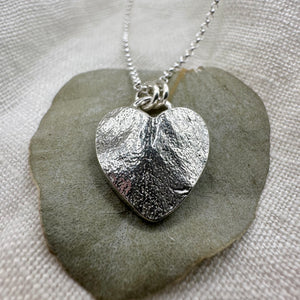 Eucalyptus Heart, Melt Necklace