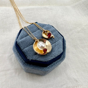 Glow, Pearl & Birthstone Necklace