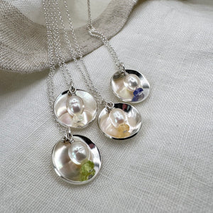 Glow, Pearl & Birthstone Necklace