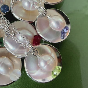 Glow, Pearl & Birthstone Necklace